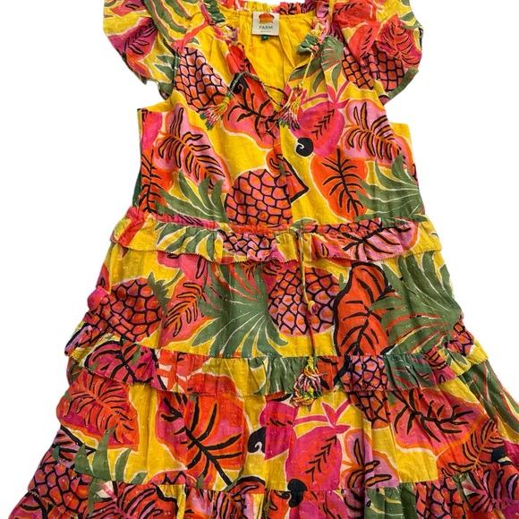 Farm Rio Fruit Dream Ruffle Mini Dress M - Picture 2 of 7